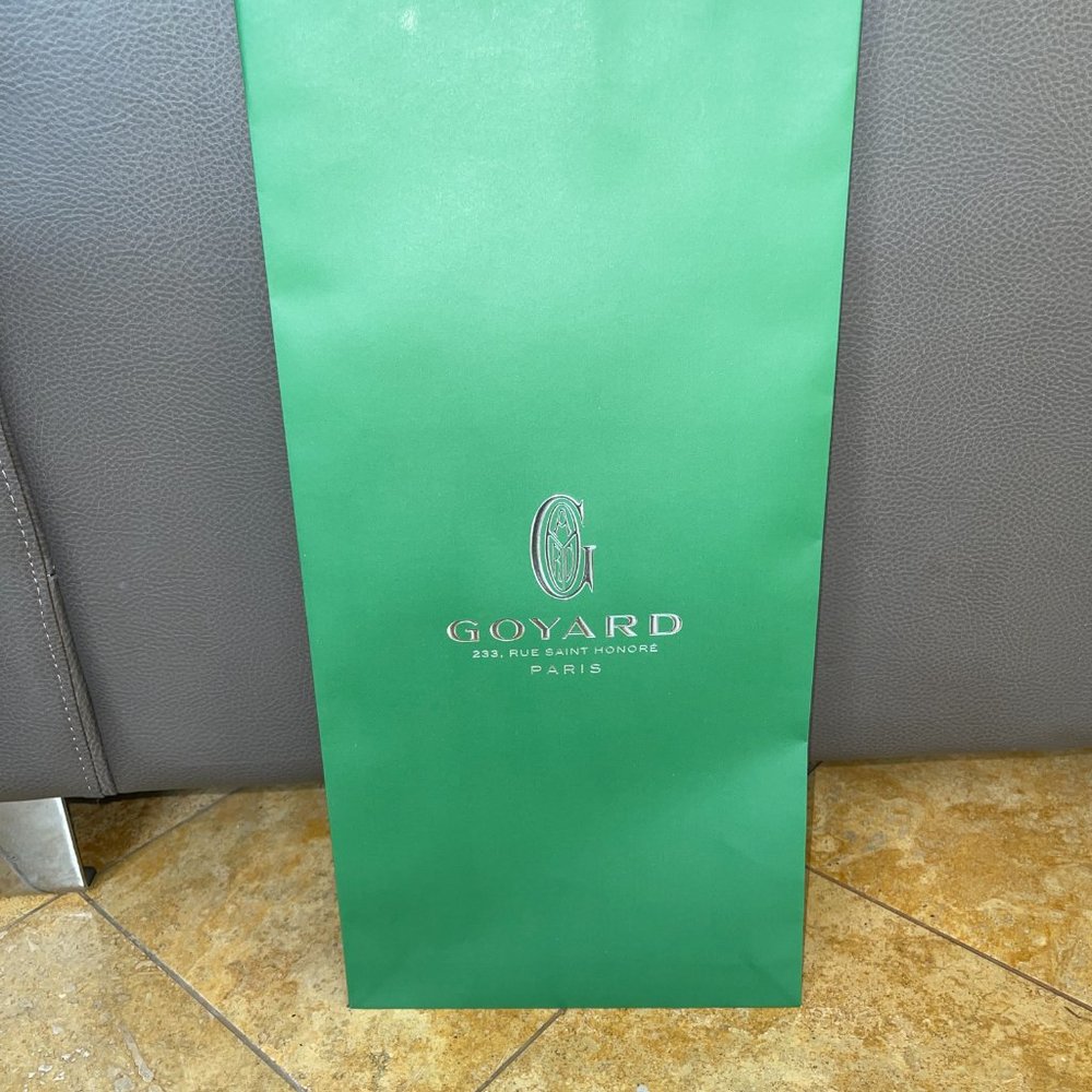 Authentic Goyard Green Paper Shopping Gift Bags - Multiple Sizes - one per sale - Picture 5 of 9